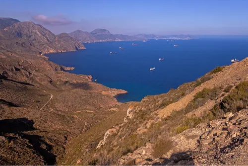 Sierra de la Muela, Cabo Tiñoso y Roldán - Aus Mirador Cabo Tiñoso, Spain