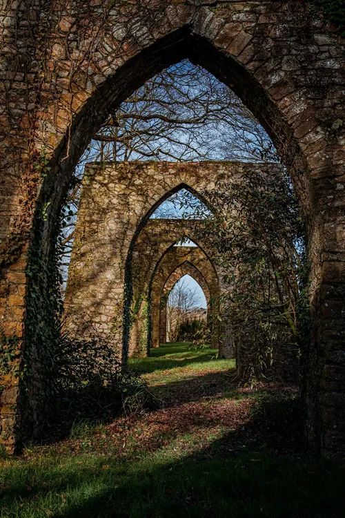 Ruines du funiciulaire de la mine de fer de Segré - France