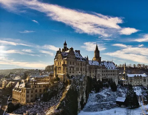 Sigmaringen Castle - Depuis Aussichtspunkt auf dem Mühlberg, Germany