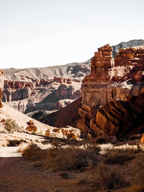 Charyn Canyon - از جانب Valley of Castles, Kazakhstan