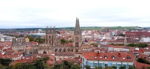 Burgos Cathedral - Desde Mirador del Castillo, Spain
