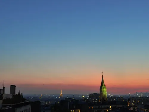 Eiffel Tower - From La Bellevilloise, France