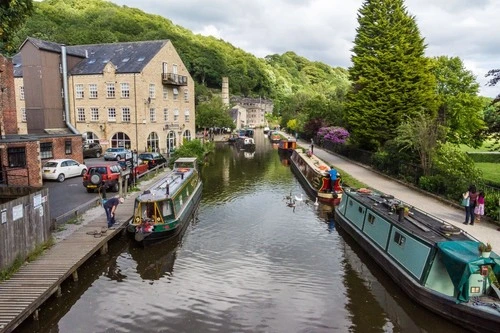 Hebden Bridge - Depuis River Calder, United Kingdom