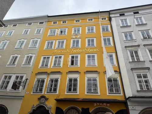 Mozarts Geburtshaus - From Hagenauer Platz, Austria