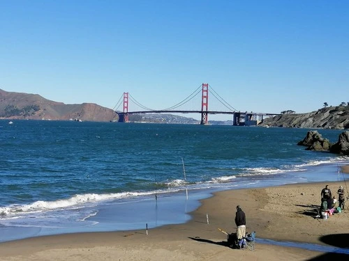 Golden Gate Bridge - 从 China Beach, United States