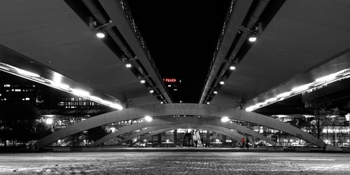 Pont Le Corbusier - From Place François Mitterrand, France