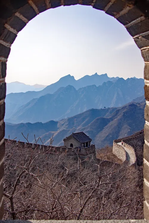 Great Wall of China - Von Window - Approximate area, China