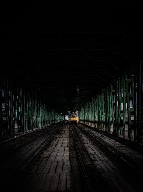 Gdański Bridge - From West Side, Poland