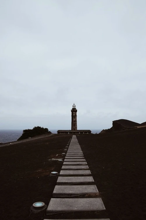Farol da Ponta dos Capelinhos - Aus Parking, Portugal
