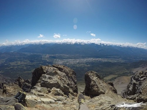 El Bolsón - Från Cerro Piltriquitron, Argentina