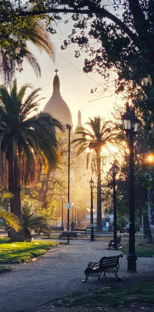 Basilica of the Blessed Sacrament - Desde Almagro Park, Chile