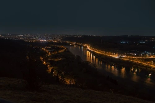 Vltava River - From Bohnická vyhlídka, Czechia