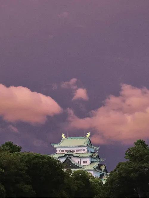 Nagoya Castle - From West side, Japan