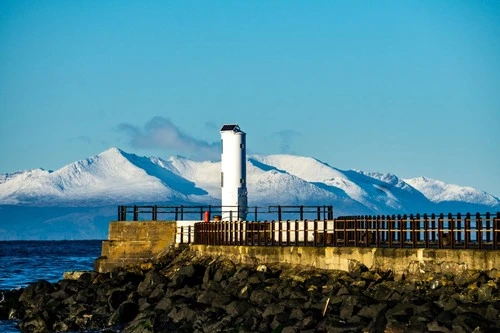Arran Lighthouse - Aus Ayr Beach, United Kingdom
