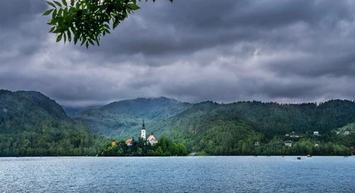 Lake Bled - От Viewpoint, Slovenia