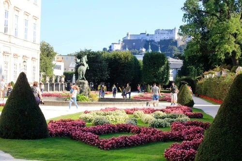Fortress Hohensalzburg - From Pegasusbrunnen, Austria
