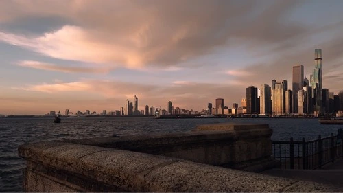Chicago Skyline - من Navy Pier looking South, United States