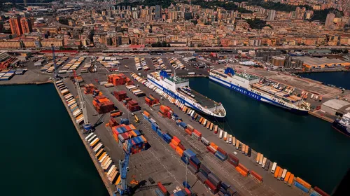 Genoa Port Terminal (Rebora) - Tól Drone, Italy