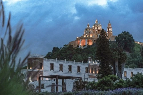 Shrine of Our Lady of Remedies - Aus Parque Cholula, Mexico