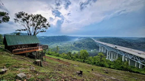 Clays Ferry Interstate Bridge - From Clay’s Ferry Overlook, United States