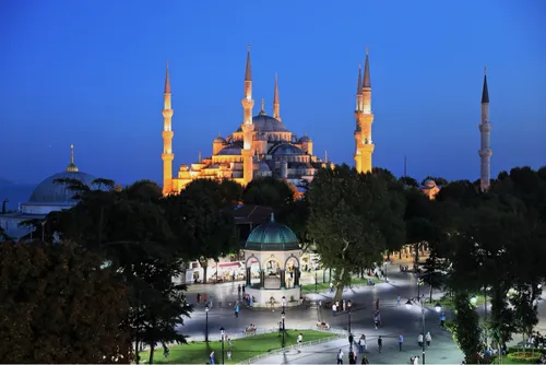 Голубая мечеть Sultanahmet Camii - Aus The Terrace Restaurant Cafe, Türkiye