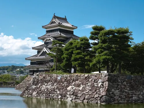 Matsumoto Castle - Desde Moatside, Japan