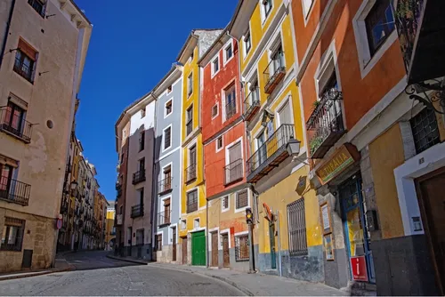 Casas de Colores de calle AlfonsoVIII - Spain