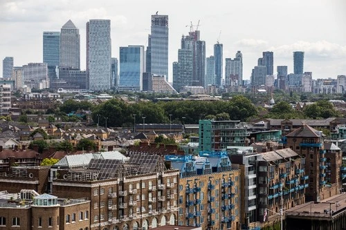 Canary Wharf / Isle of Dogs - Frá Tower Bridge Exhibition, United Kingdom