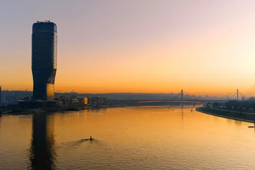 Belgrade Tower - From Ura e vjetër e Savës, Serbia