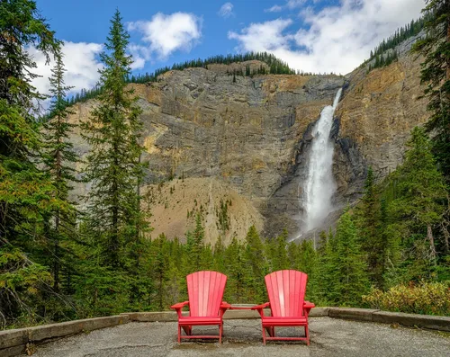 Takakkaw Falls - Desde Red Chairs, Hiking Area, Canada