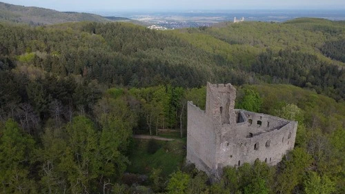 Château de Spesbourg - Desde Drone, France