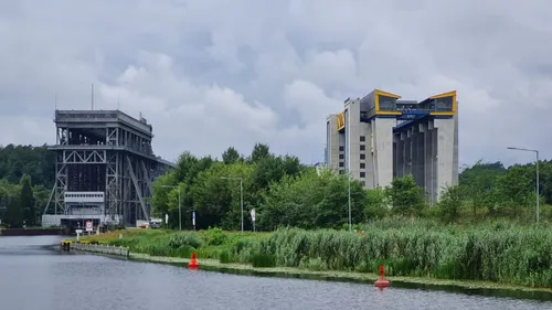 Schiffshebewerke Niederfinow - Von East side, Germany