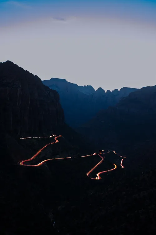 Pine Creek Canyon Overlook at Night - United States
