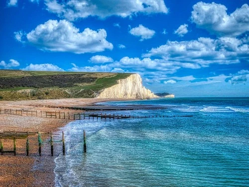 Seven Sisters Cliffs - Dari Cuckmere Haven, United Kingdom