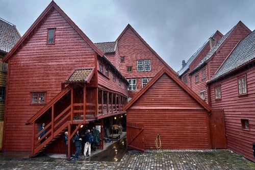Bryggen - Aus Bryggenstredet, Norway