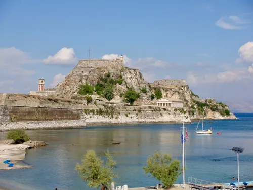 Old Fortress of Corfu - From Nautical Club Corfu, Greece