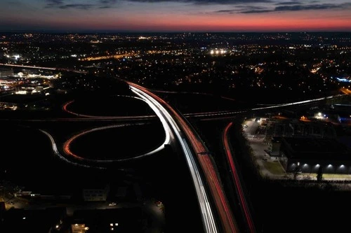 Autobahnkreuz Bonn Nord - Din Drone, Germany