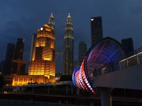 Saloma Link Bridge - From North Side, Malaysia