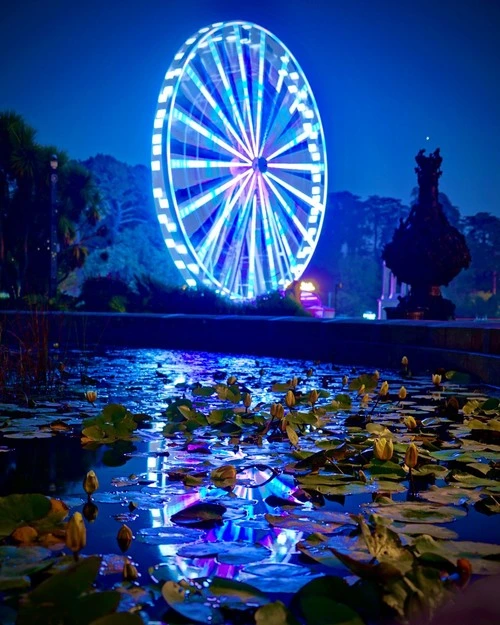 SkyStar Wheel - Aus de Young Museum Fountain, United States