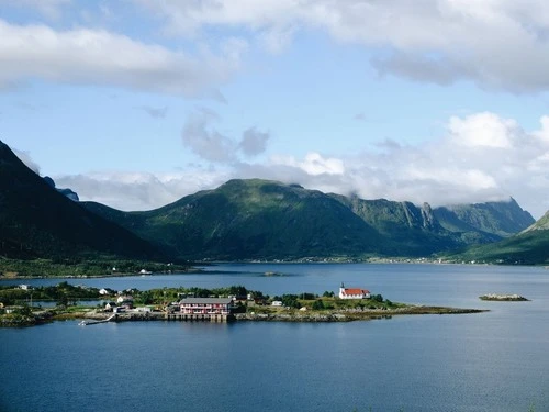 Sildpollnes Kapell - Depuis Torvvika Viewpoint, Norway