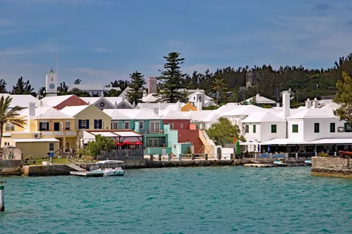 Houses of Bermuda - From Ferry, Bermuda