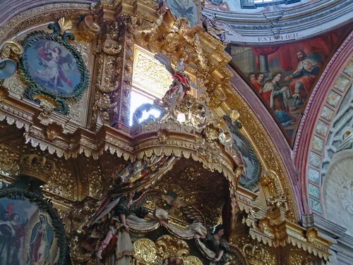 Templo de Santa Rosa de Viterbo - Desde Inside, Mexico