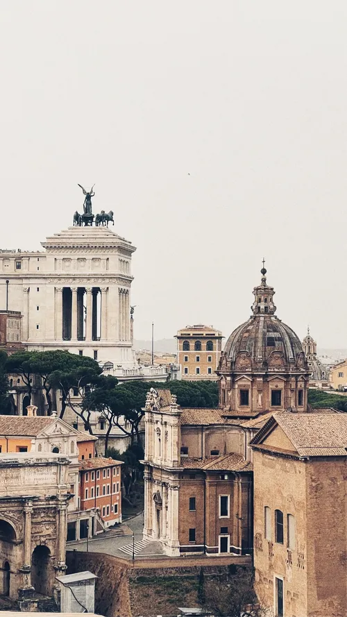 Monument to Victor Emmanuel II - Desde Terrazza Belvedere del Palatino, Italy