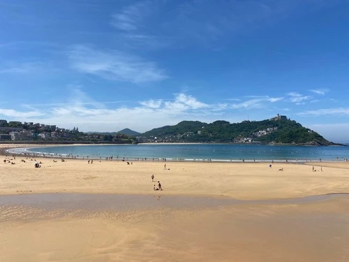 Beach of La Concha - From Alderdi Eder parkea, Spain