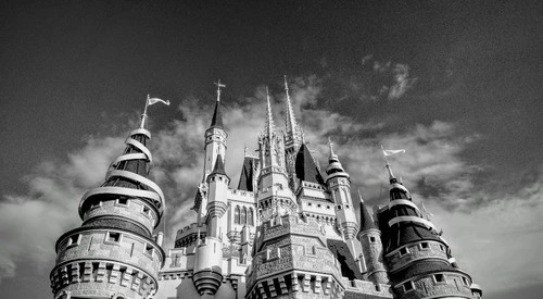 Cinderella Castle - Desde Western Pathway, United States