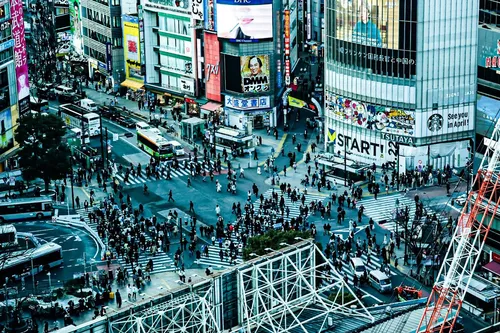 Shibuya scramble crossing - Japan