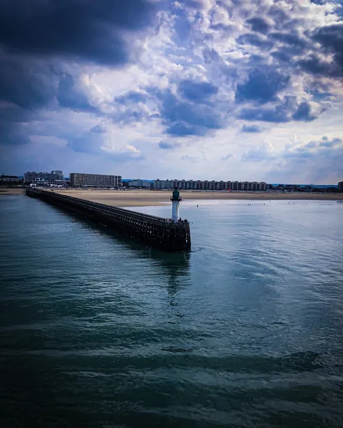 The pier of Calais - Desde Drone, France
