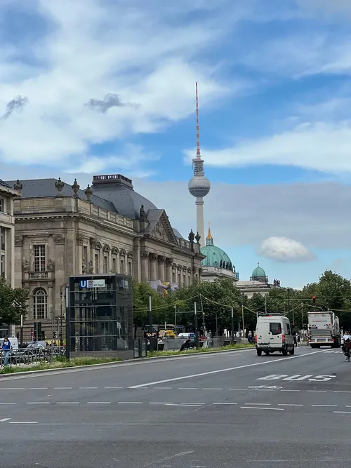 Berlin TV Tower - Från Unter den Linden, Germany