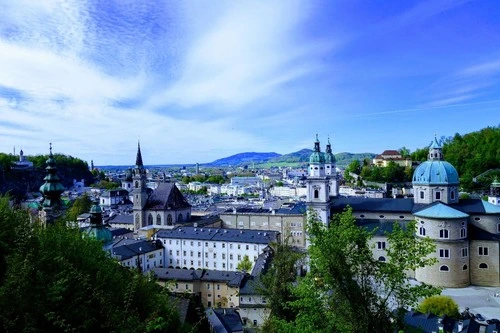 Salzburger Altstadt - Tól től Mönchsberg, Austria