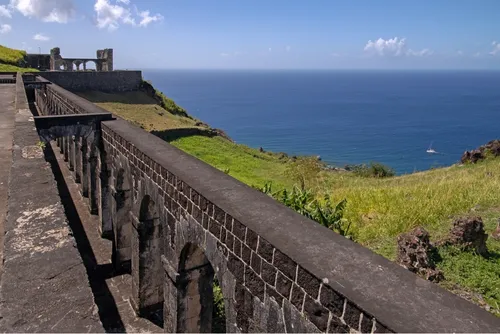 Prince of Wales Bastion - Von The Citadel at Fort George, St Kitts & Nevis